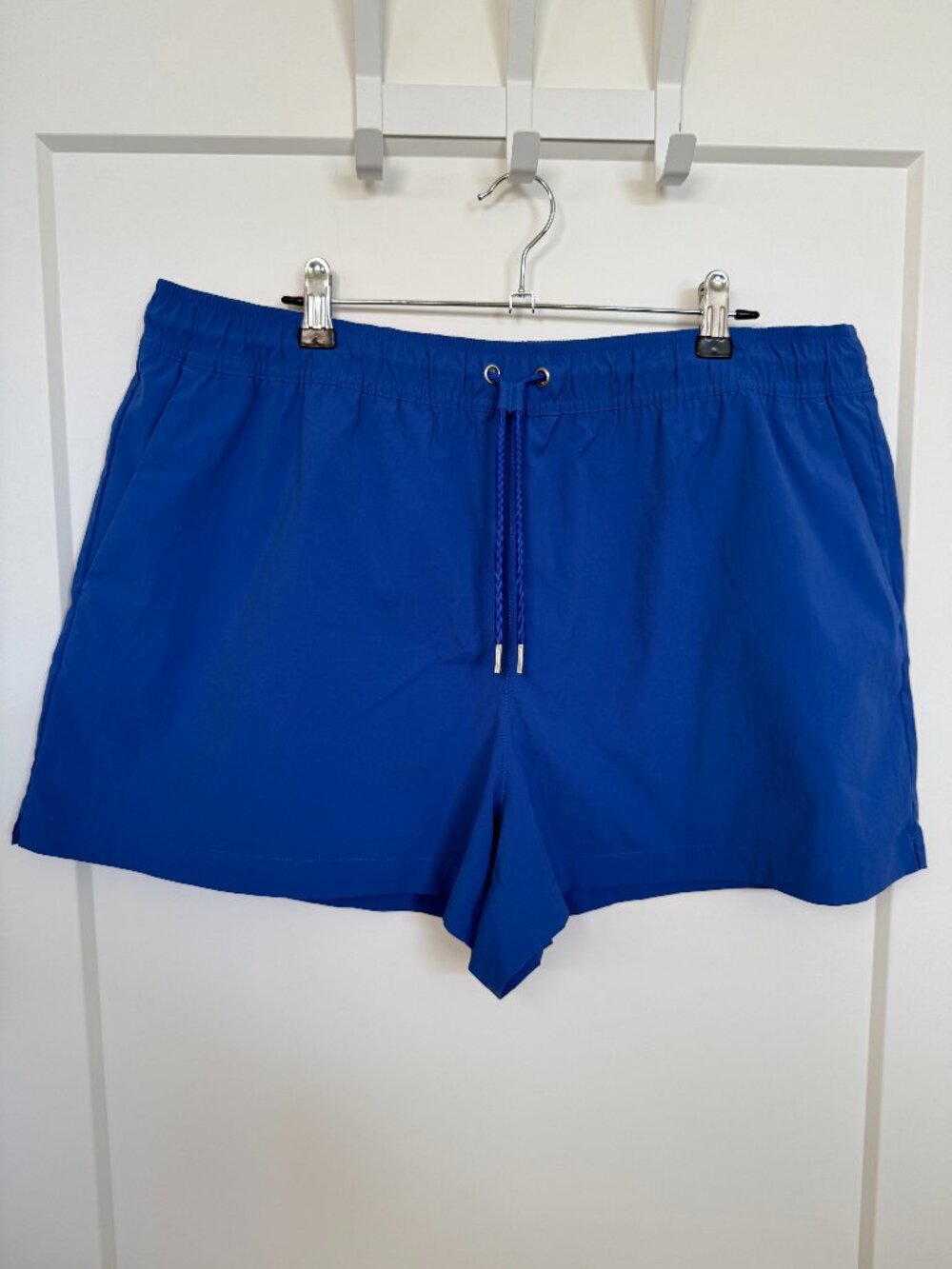 Athleta Midday Mid Rise Poplin Short | Blue | Size XL